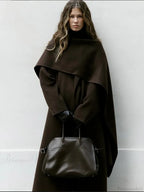 Vintage Brown Wool Blends Coat
