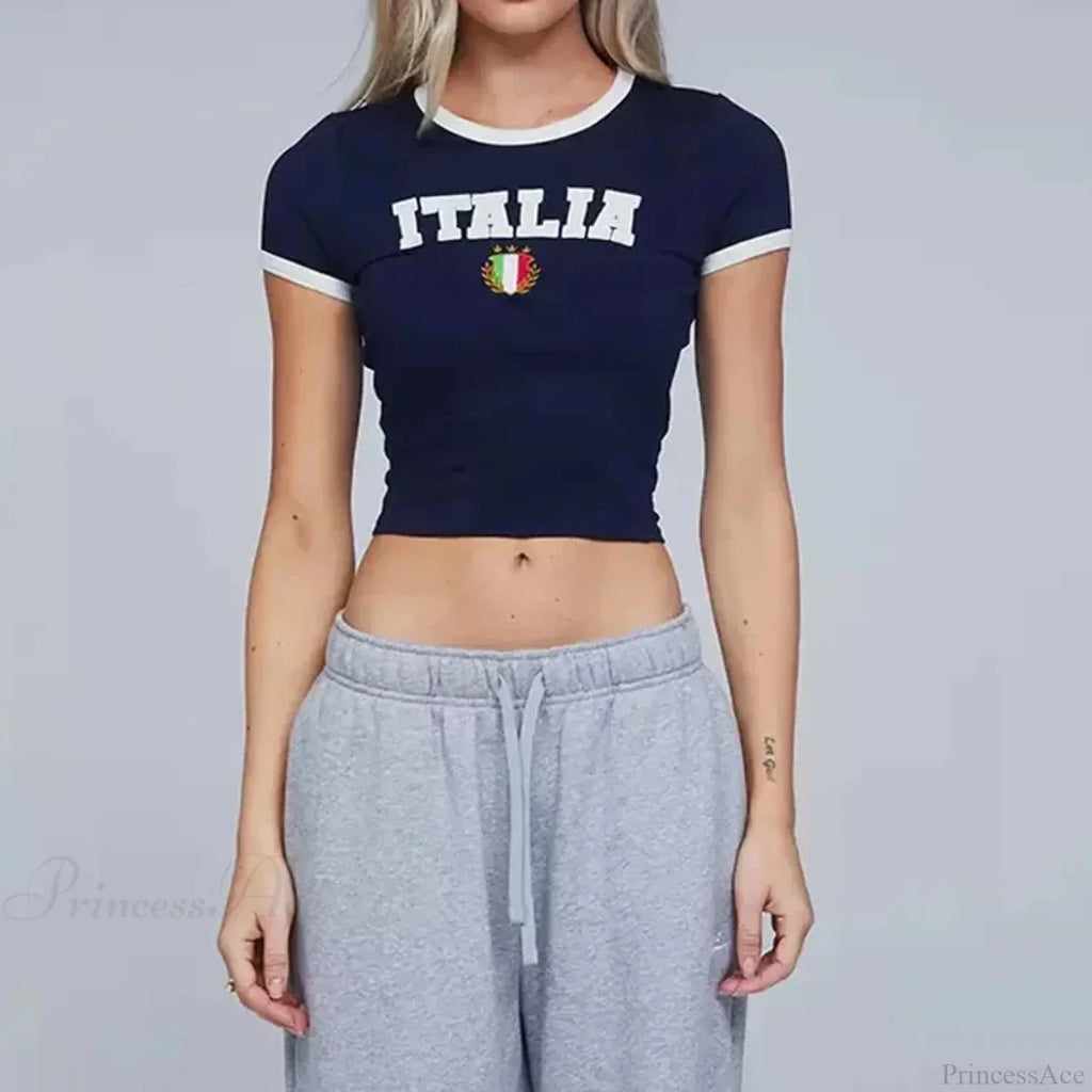 Vintage Crop Top T-Shirt