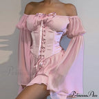 Vintage Flare Sleeve Party Bandage Mini Dress