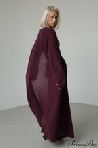 Vintage Knit Cardigan And Sleeveless Dress Two Piece Set