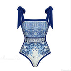 Vintage Printed Sarong Two Piece Set
