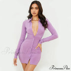Vintage Single-Breasted Mini Dress For Summer