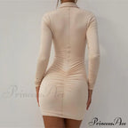 Vintage Single-Breasted Mini Dress For Summer