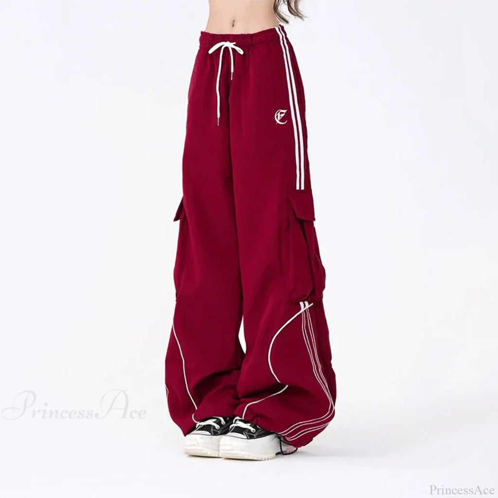Vintage Stripe Hip Hop Cargo Pants