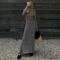 Vintage Striped Tie Beachwear Maxi Dress