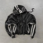 Vintage Wash Zip Up Hoodie