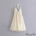 Weekend Getaway Stylish Linen Skater Dress