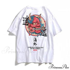 White Cartoon Kawaii Tops Tee
