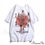 White Cartoon Kawaii Tops Tee