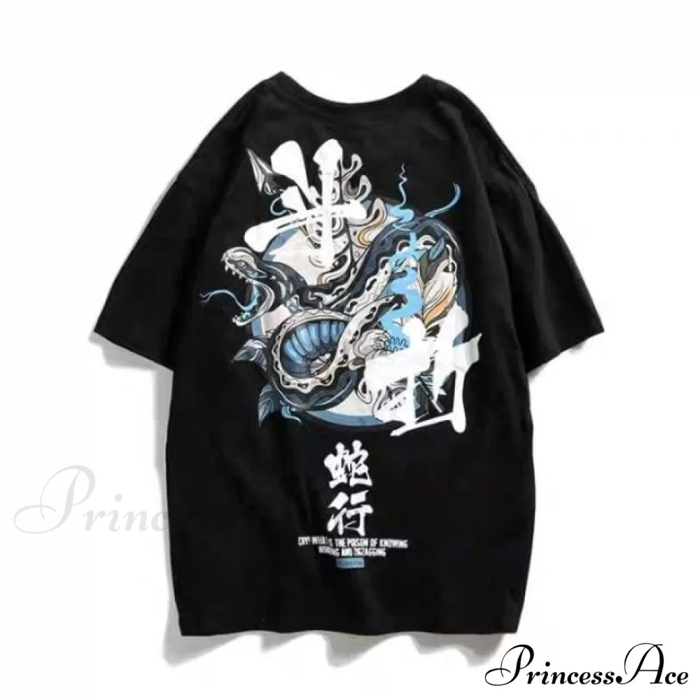 White Cartoon Kawaii Tops Tee