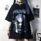 White Cartoon Kawaii Tops Tee