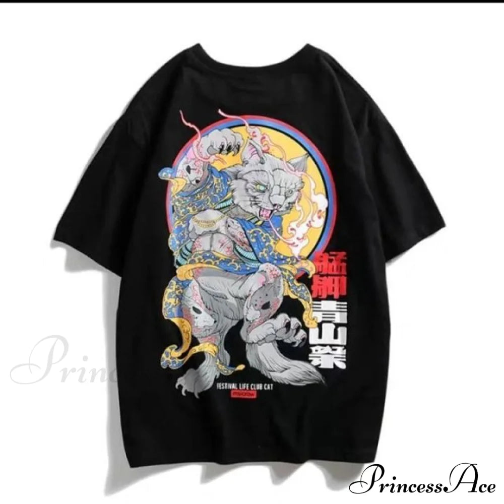 White Cartoon Kawaii Tops Tee
