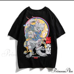 White Cartoon Kawaii Tops Tee