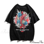 White Cartoon Kawaii Tops Tee
