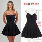 White Pearl Backless Party Dress