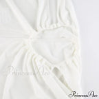 White Shoulder Parties - Women For Split Gown One And Full-Length Warm-Season Elegant Long Beachwear