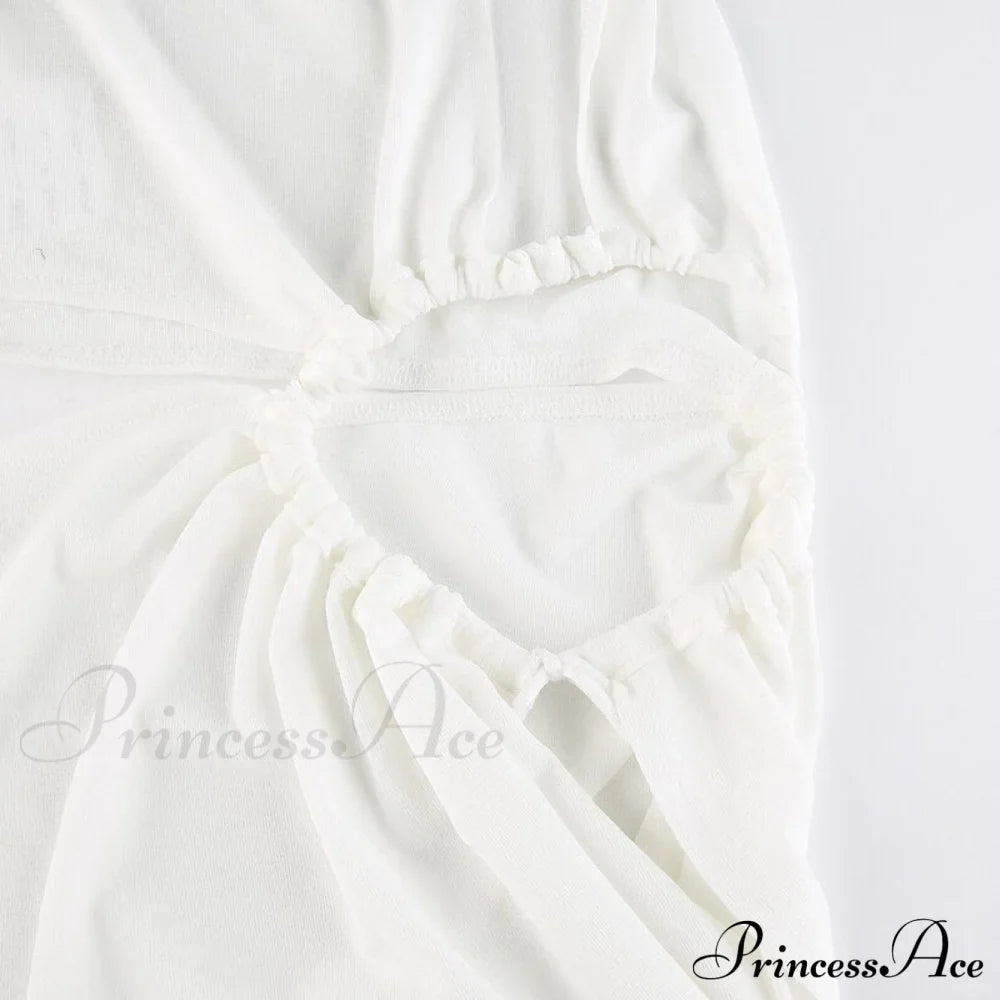 White Shoulder Parties - Women For Split Gown One And Full-Length Warm-Season Elegant Long Beachwear