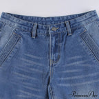 Wide Leg Oversize Y2K Patterned Baggy Winter Cargo Casual Jeans Low Autumn Waist Trousers