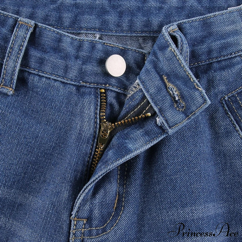 Wide Leg Oversize Y2K Patterned Baggy Winter Cargo Casual Jeans Low Autumn Waist Trousers