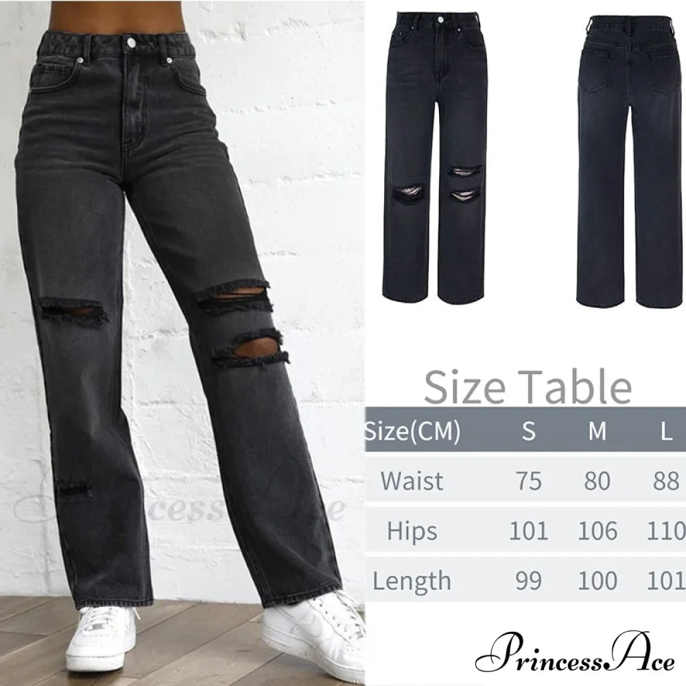 Wide Leg Oversize Y2K Patterned Baggy Winter Cargo Casual Jeans Low Autumn Waist Trousers