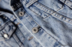 With Detailing Autumn Jacket Pearl - Denim Collection