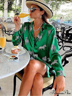 With Satin Blouse Design Arm - Long Zebra Top