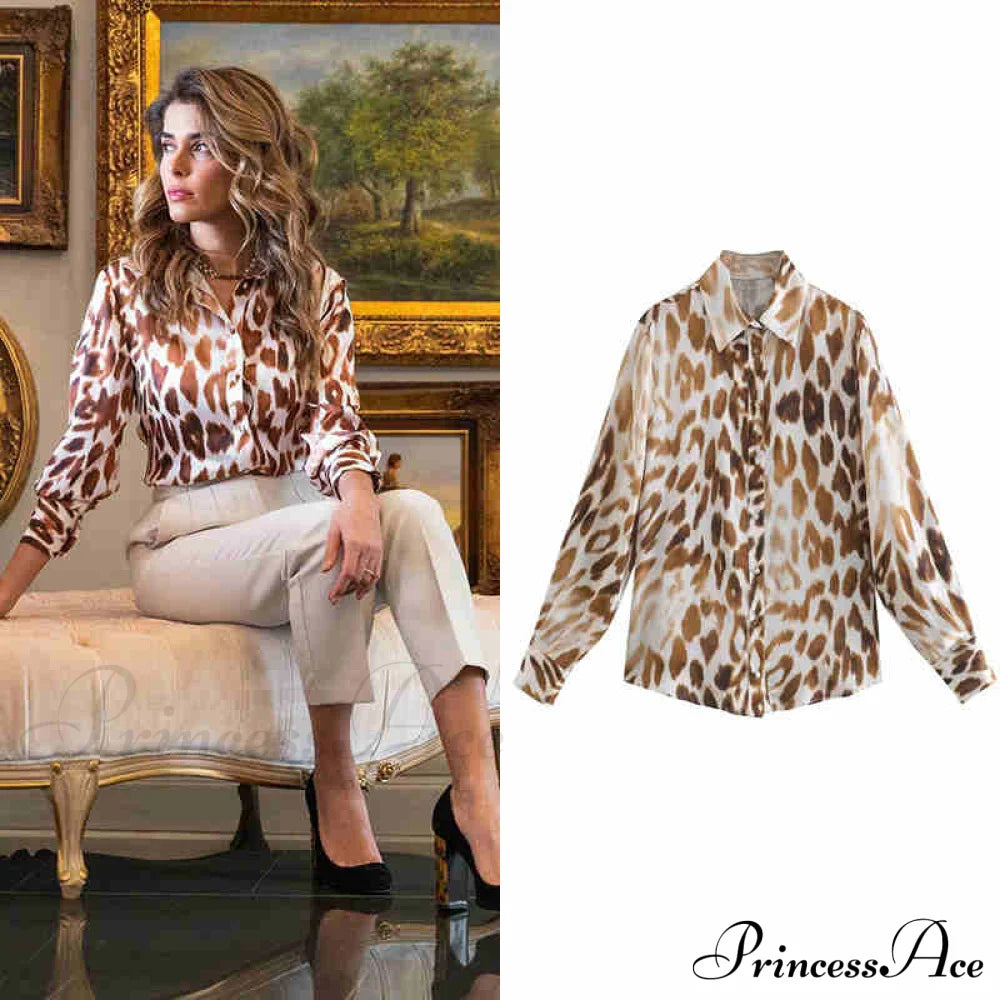 With Satin Blouse Design Arm - Long Zebra Top