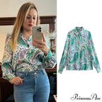 With Satin Blouse Design Arm - Long Zebra Top