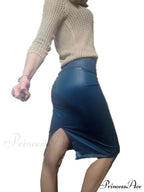 Women Back Split Skirt