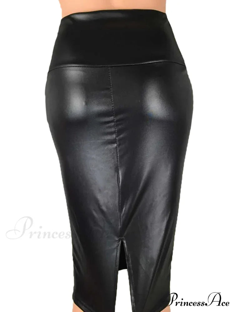 Women Back Split Skirt