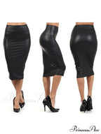Women Back Split Skirt