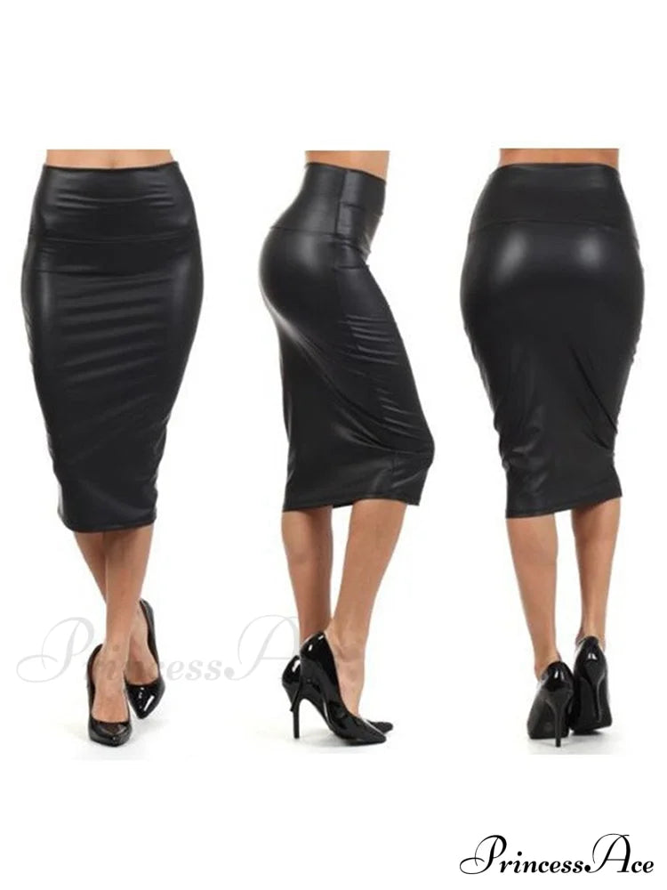 Women Back Split Skirt