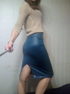 Women Back Split Skirt