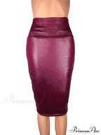 Women Back Split Skirt