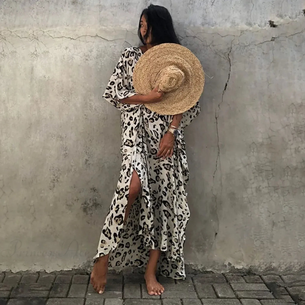 Women Swimsuit Kaftan Tunic Beach Cover Up