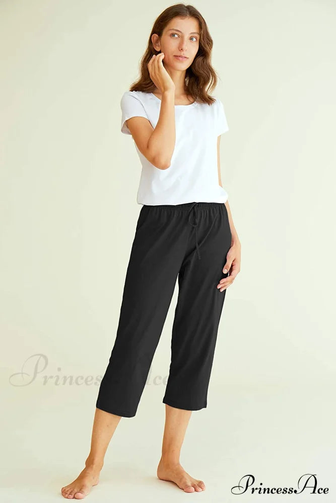 Cotton Capri Pants Sleep Capris