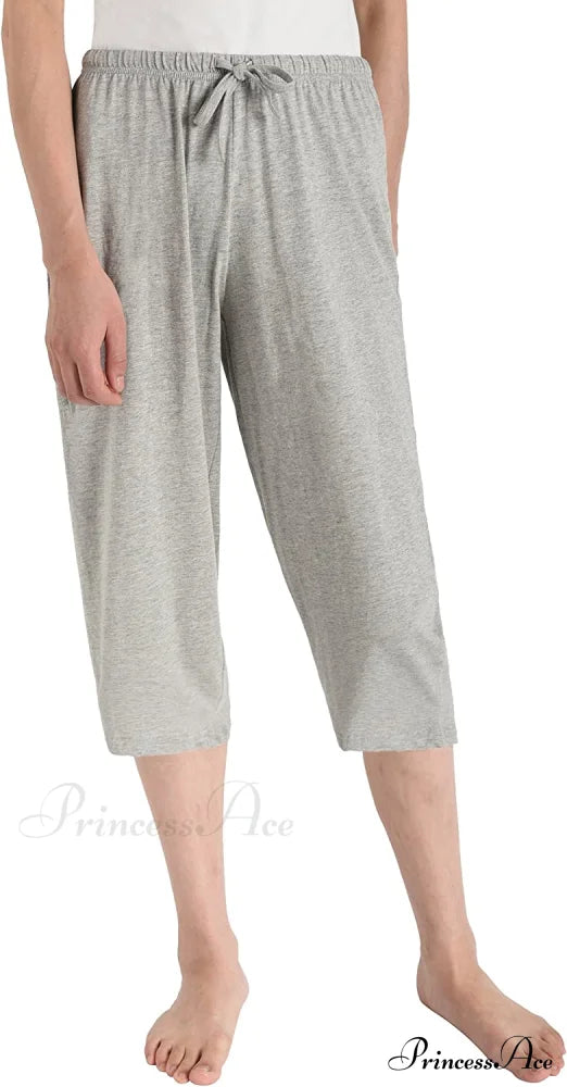 Cotton Capri Pants Sleep Capris