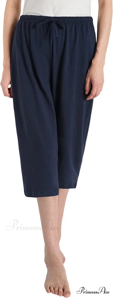Cotton Capri Pants Sleep Capris