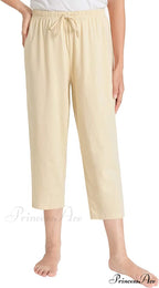 Cotton Capri Pants Sleep Capris