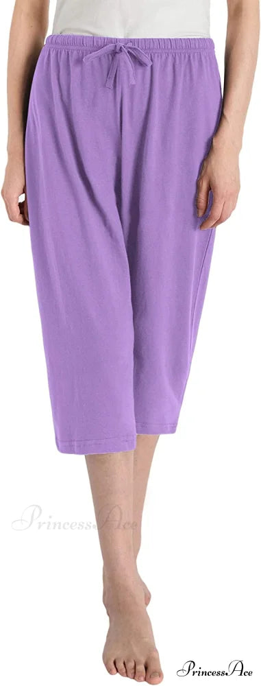 Cotton Capri Pants Sleep Capris