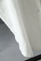 Spring/Autumn Arm - Fit Blouse Loose Casual Gown With Long Buttons