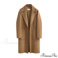 Wool Baggy Long Solid Simple All-Match Overcoat