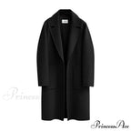 Wool Baggy Long Solid Simple All-Match Overcoat