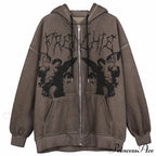 Y2K Butterfly Print Hoodies