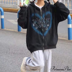 Y2K Butterfly Print Hoodies