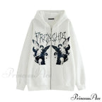 Y2K Butterfly Print Hoodies