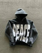 Y2K Gothic Skull Design Hoodie