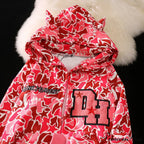 Y2K Hoodie Demon Streetwear Camouflage Up Embroidery Oversized Harajuku Zip Women