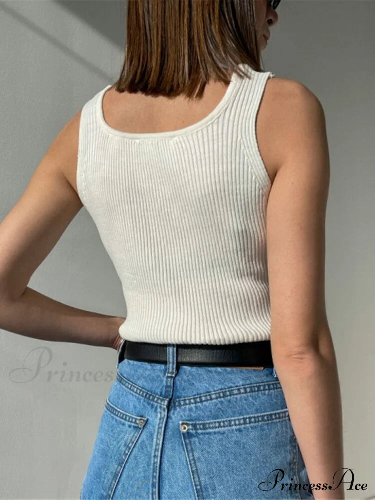 Y2K Knitted Cropped Corset