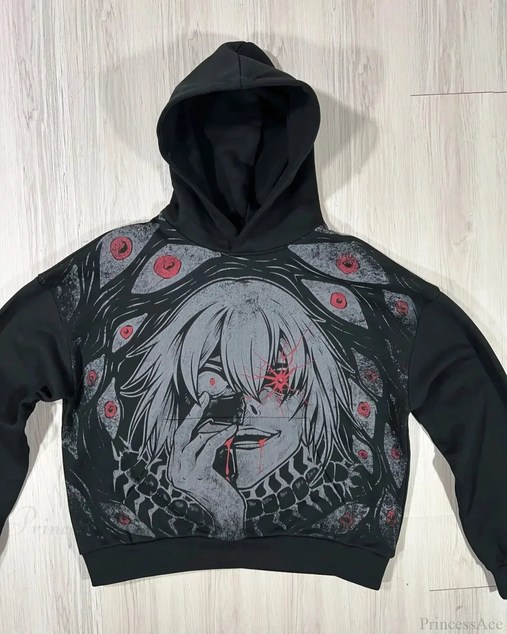Y2K Mysterious Cartoon Zipper Hoodie
